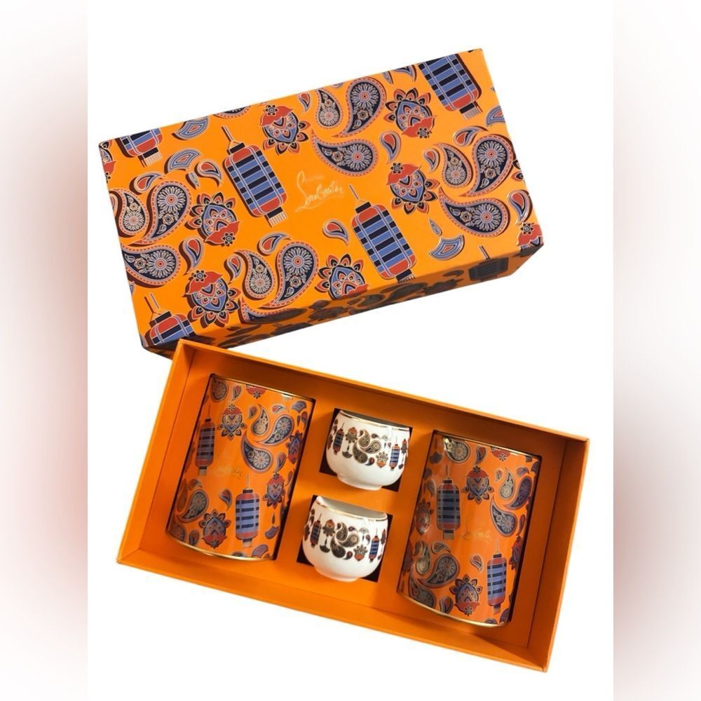 Christian Louboutin Tea Cups and Tin Box Set 2023